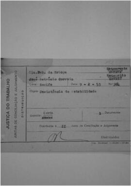 Dissídio Individual  N° 152/53
