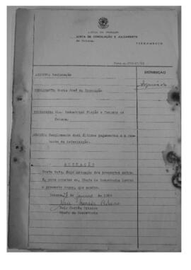 Dissídio Individual Nº 27/65