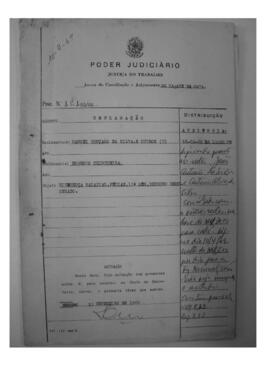 Dissídio Individual Nº 85/69