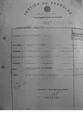 Dissídio Individual Nº 252/79