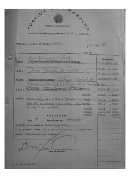 Dissídio Individual Nº 44/79