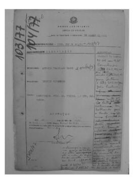 Dissídio Individual Nº 103/77