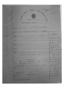 Dissídio Individual Nº 176/76