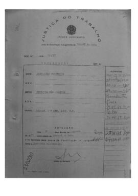 Dissídio Individual Nº 212/77