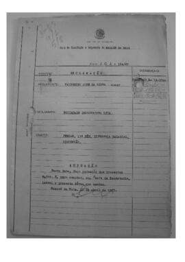 Dissídio Individual Nº 184/67