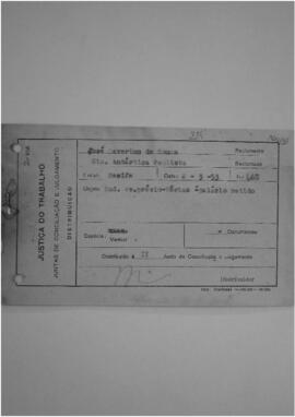 Dissídio Individual  N° 234/53