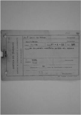 Dissídio Individual  N° 204/53