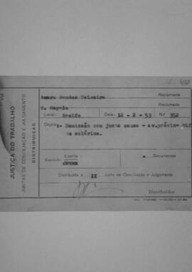 Dissídio Individual  N° 176/53