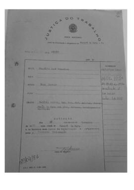 Dissídio Individual Nº 867/80