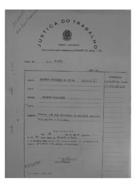 Dissídio Individual Nº 615/80