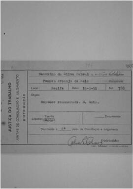 Dissídio Individual  N° 394/51