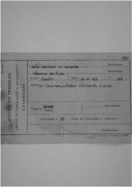 Dissídio Individual  N° 159/53