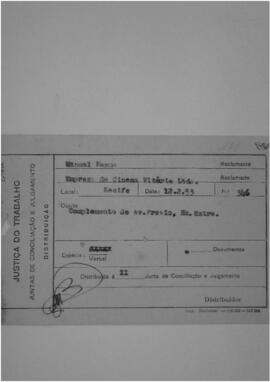 Dissídio Individual  N° 173/53