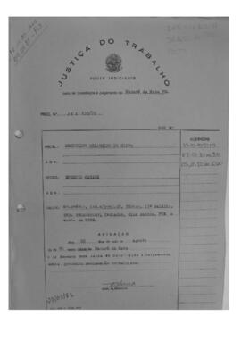 Dissídio Individual Nº 632/80