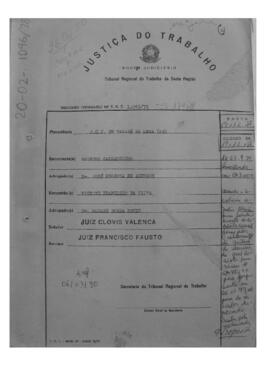 Dissídio Individual Nº 179/78