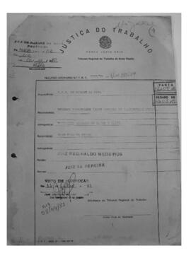 Dissídio Individual Nº 282/79