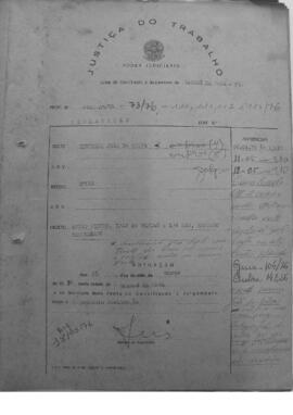 Dissídio Individual Nº 65/76