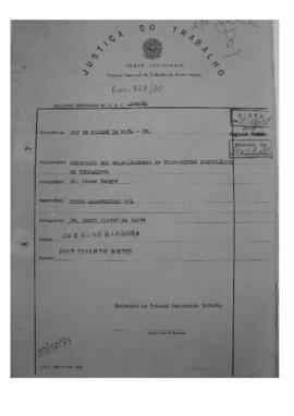 Dissídio Individual Nº 828/80