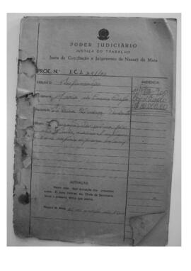 Dissídio Individual Nº 341/63