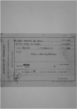 Dissídio Individual  N° 185/53