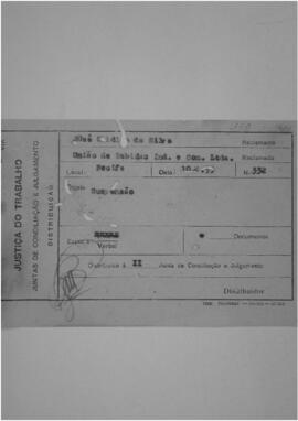 Dissídio Individual  N° 166/53
