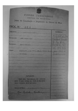 Dissídio Individual Nº 899/64