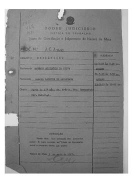 Dissídio Individual Nº 76/63