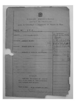 Dissídio Individual Nº 707/64