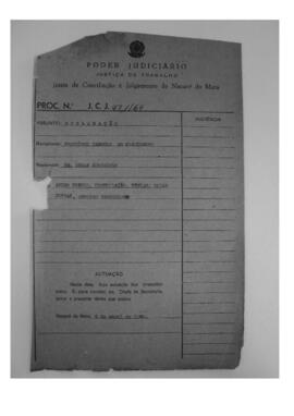 Dissídio Individual Nº 471/64
