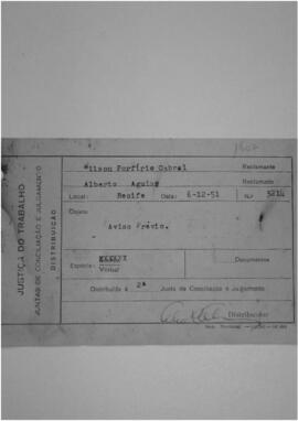 Dissídio Individual  N° 1607/51