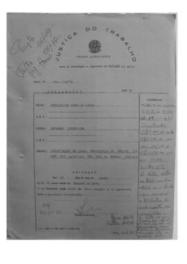 Dissídio Individual Nº 139/76