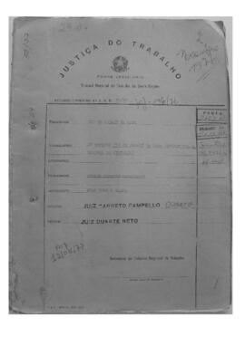 Dissídio Individual Nº 196/76