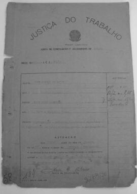 Dissídio Individual Nº 17/70