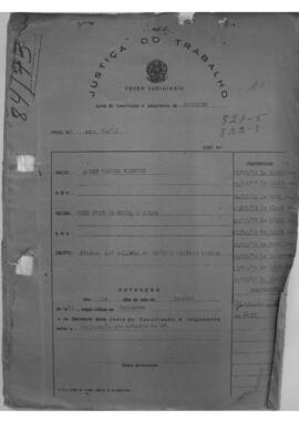 Dissídio Individual Nº 84/73