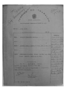 Dissídio Individual Nº 10/76