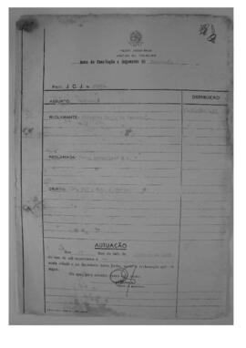 Dissídio Individual Nº 27/68
