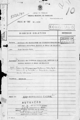 Dissídio Coletivo N° 97/90