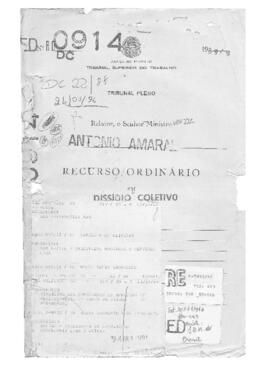 Dissídio Coletivo N° 22/88.3