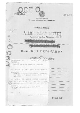 Dissídio Coletivo N° 41/88.1