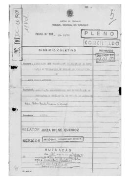 Dissídio Coletivo N° 10/90.1
