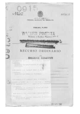 Dissídio Coletivo N° 12/88.1