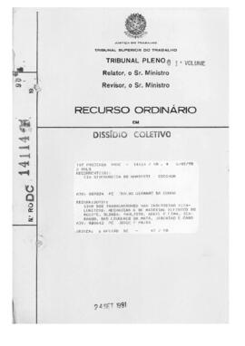 Dissídio Coletivo N° 47/90.1