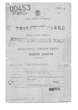 Dissídio Coletivo N° 20/86.7