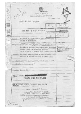 Dissídio Coletivo N° 35/88