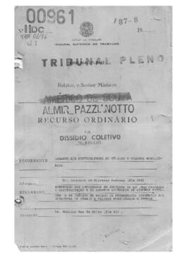 Dissídio Coletivo N° 01/86.1