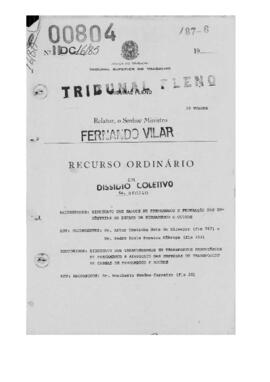Dissídio Coletivo Nº 16/85. v2.1