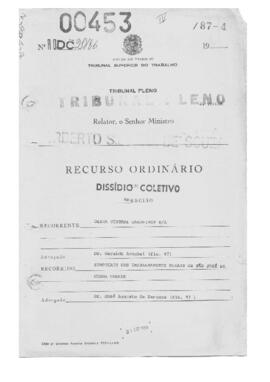 Dissídio Coletivo N° 20/86.4