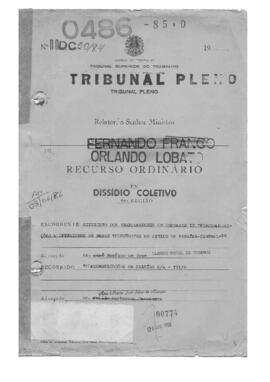 Dissídio Coletivo N° 20/84