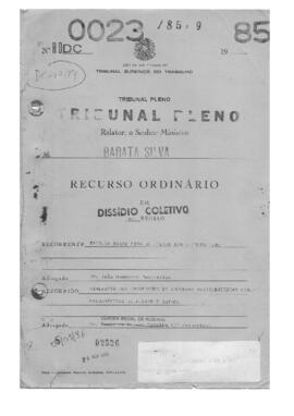 Dissídio Coletivo N° 12/84