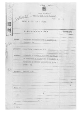 Dissídio Coletivo N° 110/89
